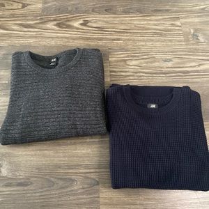 H&M Men’s Textured Sweater Bundle